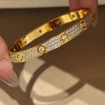 [Amore Jewelry]LOVE BRACELET 6.1MM DIAMOND-PAVED 10 BIG DIAMONDS