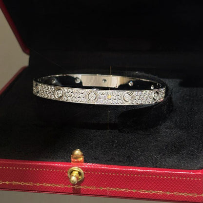 [Amore Jewelry]LOVE BRACELET 6.1MM DIAMOND-PAVED 10 BIG DIAMONDS