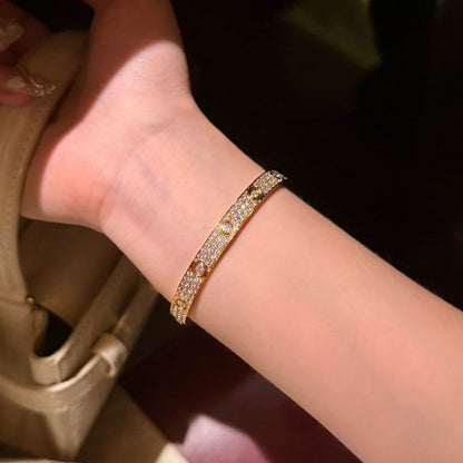 [Amore Jewelry]LOVE BRACELET 6.1MM DIAMOND-PAVED 10 BIG DIAMONDS