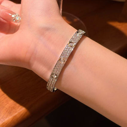 [Amore Jewelry]LOVE BRACELET 6.1MM DIAMOND-PAVED 10 BIG DIAMONDS