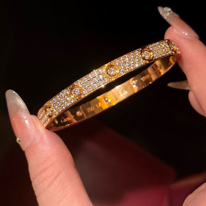 [Amore Jewelry]LOVE BRACELET 6.1MM DIAMOND-PAVED 10 BIG DIAMONDS