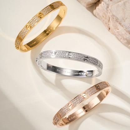 [Amore Jewelry]LOVE BRACELET 6.1MM DIAMOND-PAVED