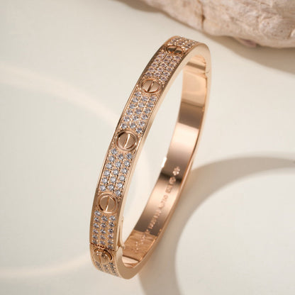 [Amore Jewelry]LOVE BRACELET 6.1MM DIAMOND-PAVED
