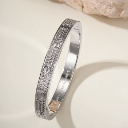 [Amore Jewelry]LOVE BRACELET 6.1MM DIAMOND-PAVED