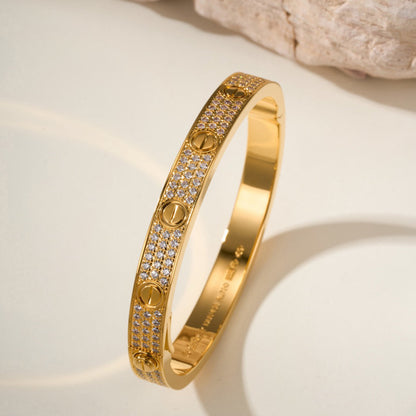 [Amore Jewelry]LOVE BRACELET 6.1MM DIAMOND-PAVED