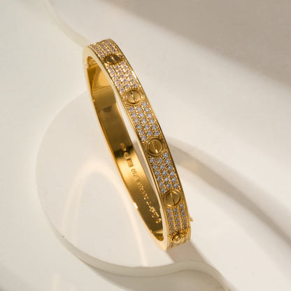 [Amore Jewelry]LOVE BRACELET 6.1MM DIAMOND-PAVED