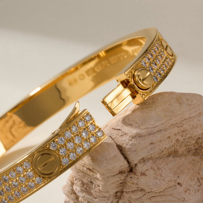 [Amore Jewelry]LOVE BRACELET 6.1MM DIAMOND-PAVED