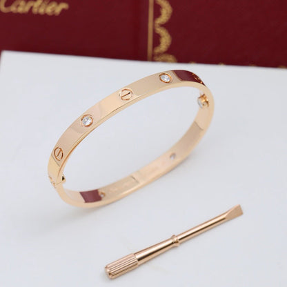 [Amore Jewelry]LOVE BRACELET 6.1MM 4 DIAMONDS