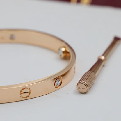 [Amore Jewelry]LOVE BRACELET 6.1MM 4 DIAMONDS