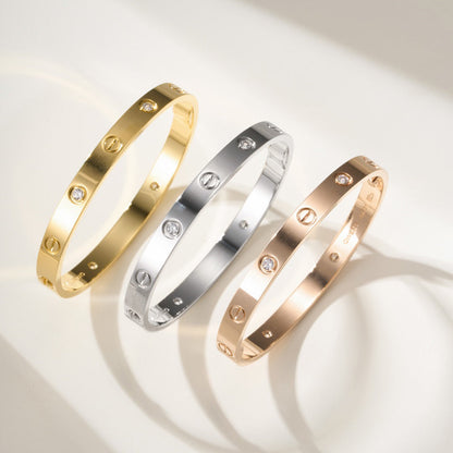 [Amore Jewelry]LOVE BRACELET 6.1MM 4 DIAMONDS