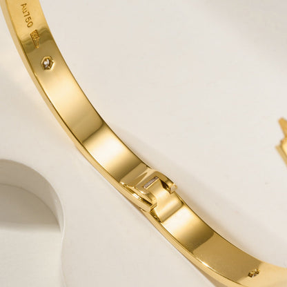[Amore Jewelry]LOVE BRACELET 6.1MM 4 DIAMONDS