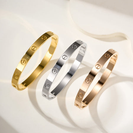 [Amore Jewelry]LOVE BRACELET 6.1MM NO DIAMONDS