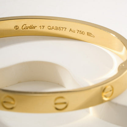 [Amore Jewelry]LOVE BRACELET 6.1MM NO DIAMONDS