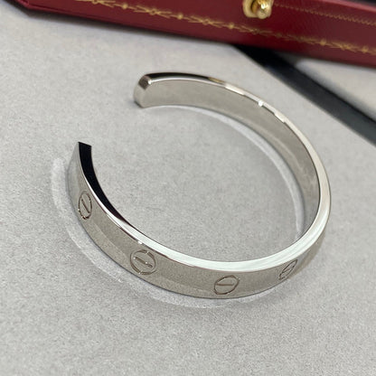 [Amore Jewelry]LOVE BRACELET 6.1MM 1 DIAMOND OPEN CUFF