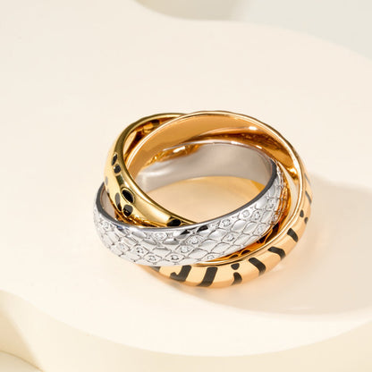 [Amore Jewelry]TRINITY  RING LEOPARD PRINT