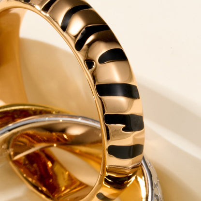 [Amore Jewelry]TRINITY  RING LEOPARD PRINT