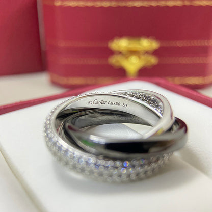 [Amore Jewelry]TRINITY 3.2MM RING BLACK CERAMIC