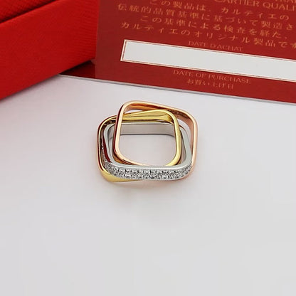 [Amore Jewelry]TRINITY 3.5MM CUSHION RING COLLECTION