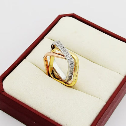 [Amore Jewelry]TRINITY 3.5MM CUSHION RING COLLECTION