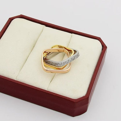 [Amore Jewelry]TRINITY 3.5MM CUSHION RING COLLECTION