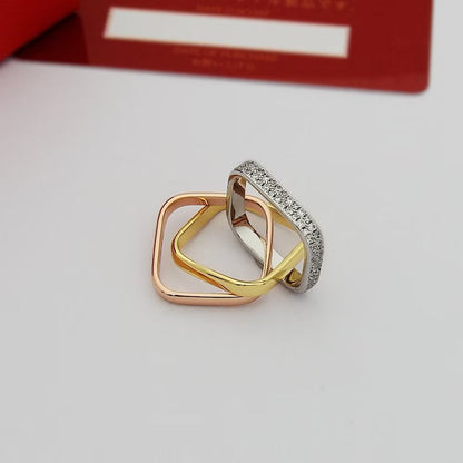 [Amore Jewelry]TRINITY 3.5MM CUSHION RING COLLECTION