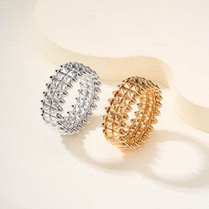 [Amore Jewelry]CLASH 9.2MM DOUBLE ROW RING