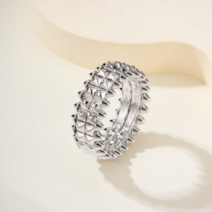 [Amore Jewelry]CLASH 9.2MM DOUBLE ROW RING