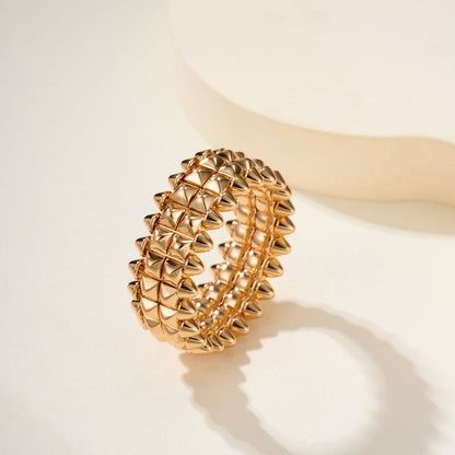 [Amore Jewelry]CLASH 9.2MM DOUBLE ROW RING