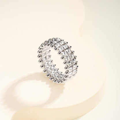 [Amore Jewelry]CLASH 9.2MM DOUBLE ROW RING