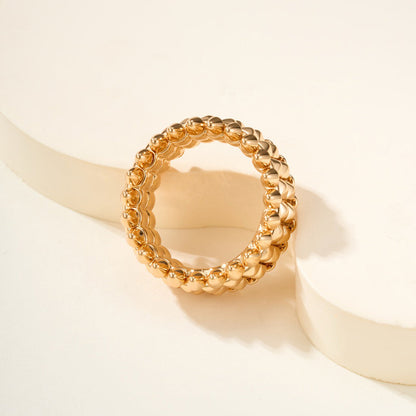 [Amore Jewelry]CLASH 9.2MM DOUBLE ROW RING