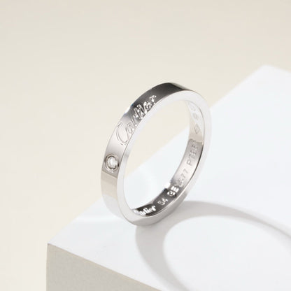 [Amore Jewelry]LOVE RING 4MM 1 DIAMOND
