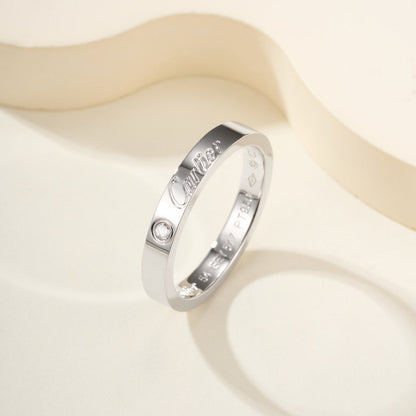 [Amore Jewelry]LOVE RING 4MM 1 DIAMOND