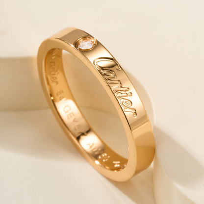 [Amore Jewelry]LOVE RING 4MM 1 DIAMOND