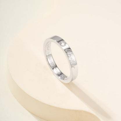 [Amore Jewelry]LOVE RING 4MM 1 DIAMOND