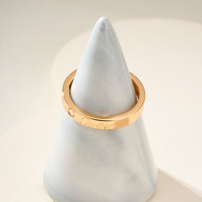 [Amore Jewelry]LOVE RING 4MM 1 DIAMOND