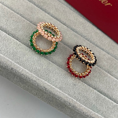 [Amore Jewelry]CLASH 7.9MM AGATE CHALCEDONY RING