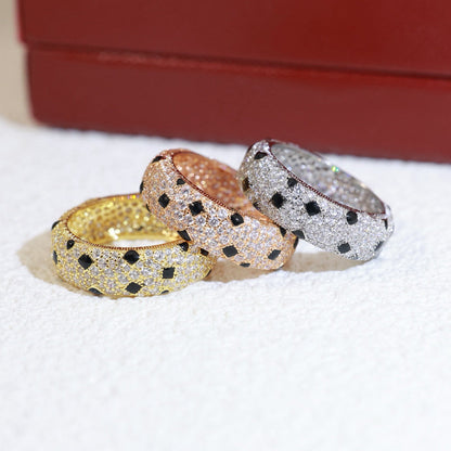 [Amore Jewelry]PANTHERE SPOTTED FULL DIAMOND RING