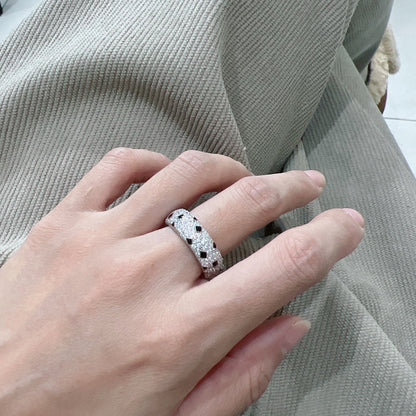 [Amore Jewelry]PANTHERE SPOTTED FULL DIAMOND RING