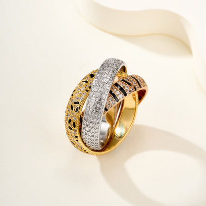 [Amore Jewelry]TRINITY  RING LEOPARD PRINT