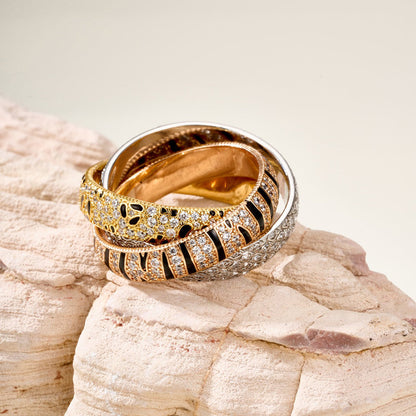 [Amore Jewelry]TRINITY  RING LEOPARD PRINT