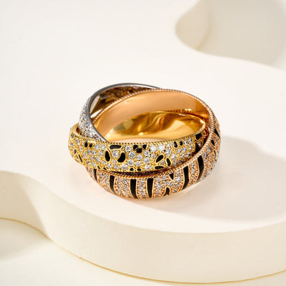 [Amore Jewelry]TRINITY  RING LEOPARD PRINT