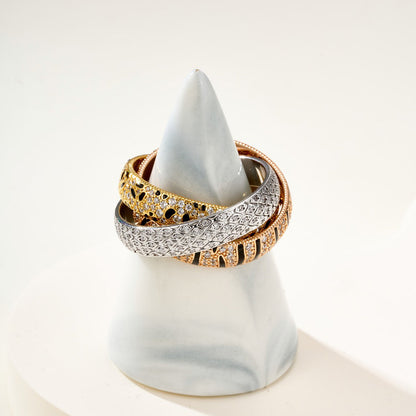 [Amore Jewelry]TRINITY  RING LEOPARD PRINT
