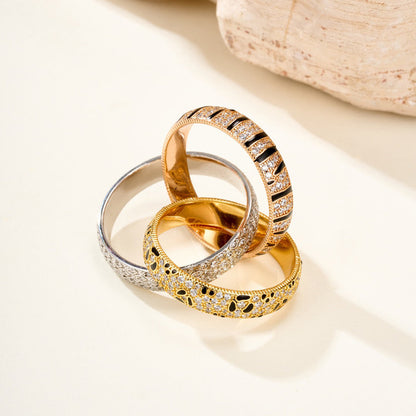 [Amore Jewelry]TRINITY  RING LEOPARD PRINT