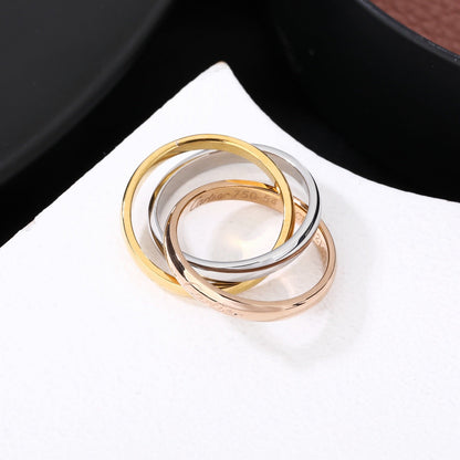 [Amore Jewelry]TRINITY 3.2MM RING COLLECTION