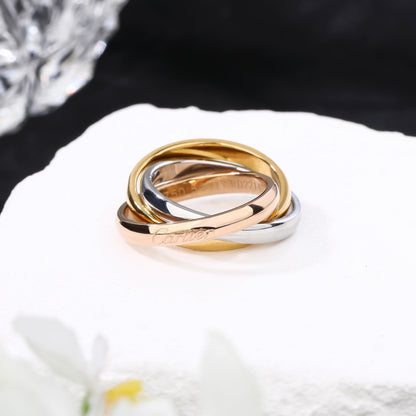 [Amore Jewelry]TRINITY 3.2MM RING COLLECTION