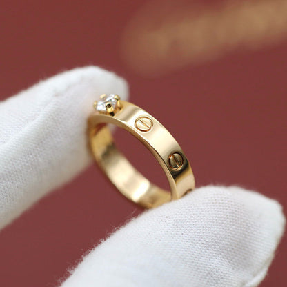 [Amore Jewelry]LOVE RING 3.6MM 1 BIG DIAMOND