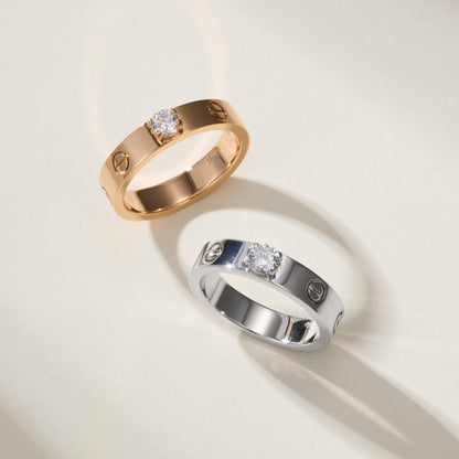 [Amore Jewelry]LOVE RING 3.6MM 1 BIG DIAMOND