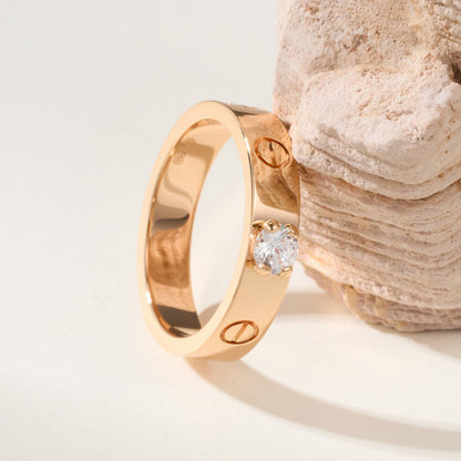 [Amore Jewelry]LOVE RING 3.6MM 1 BIG DIAMOND