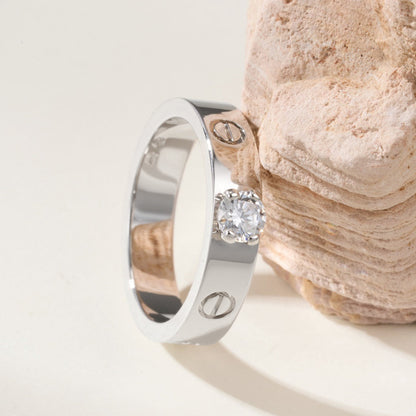 [Amore Jewelry]LOVE RING 3.6MM 1 BIG DIAMOND