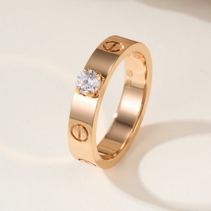[Amore Jewelry]LOVE RING 3.6MM 1 BIG DIAMOND